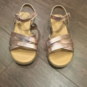 GAP Kids Metallic Gold Sandals